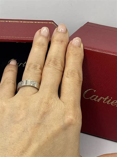 skinny cartier love ring|cartier love ring real.